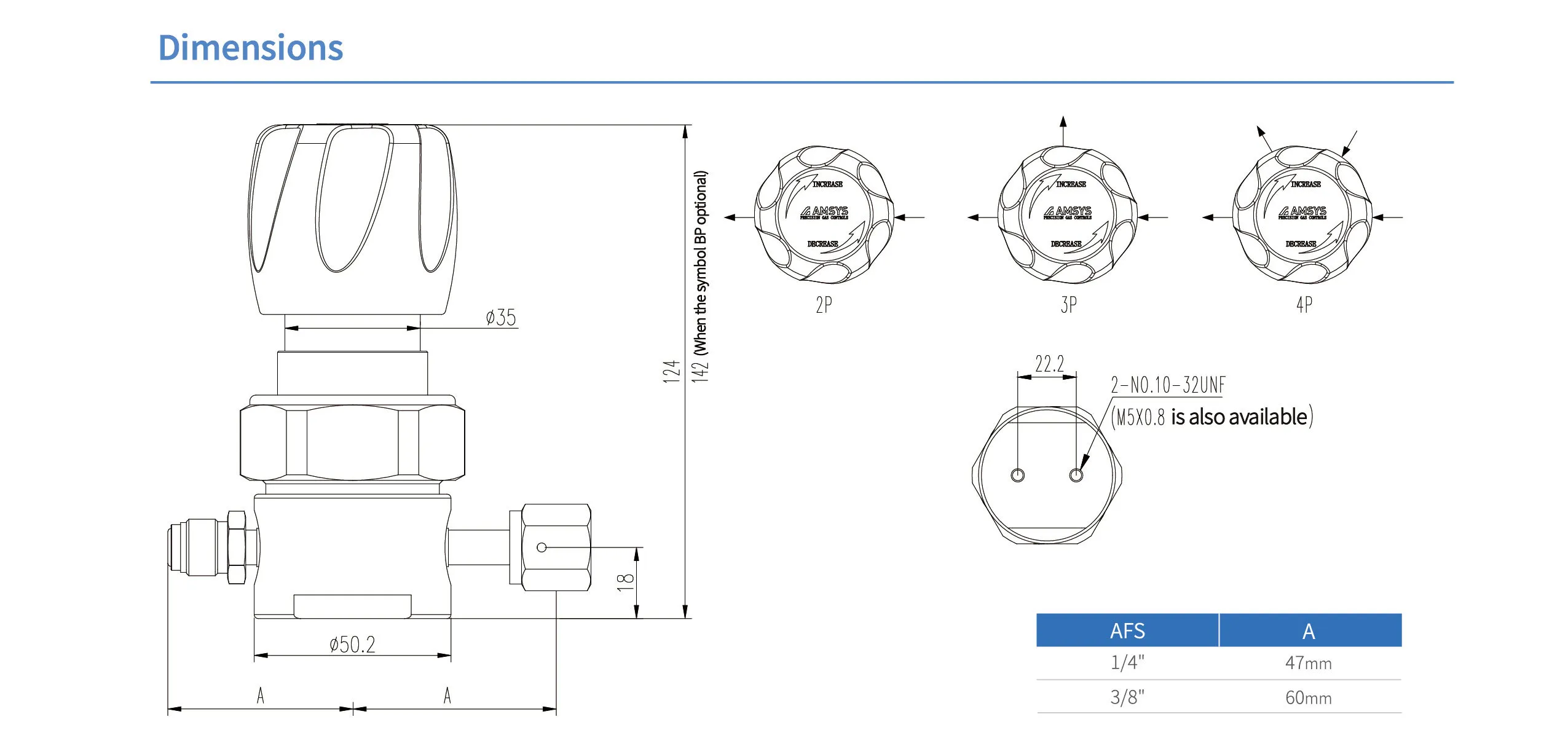 Регулятор AMFLO UHP AU21 Материал: Код SH (Body-SUS316L VAR,Poppet, Nozzle,Diaphragm,Gland- Hastelloy® C-22, Seat: PCTFE) ; Поверхность 0.13 um; 2х портовый, CV-0.09