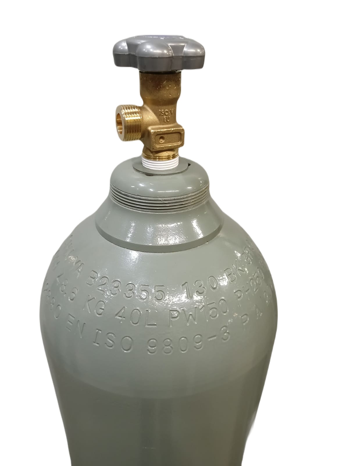 Баллон 40/150 литров  алюм., горловина E17 новый серый / Cylinder 40/150 alum. E17 grey color